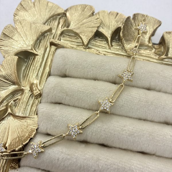 Yıldızlı Ataç Bileklik