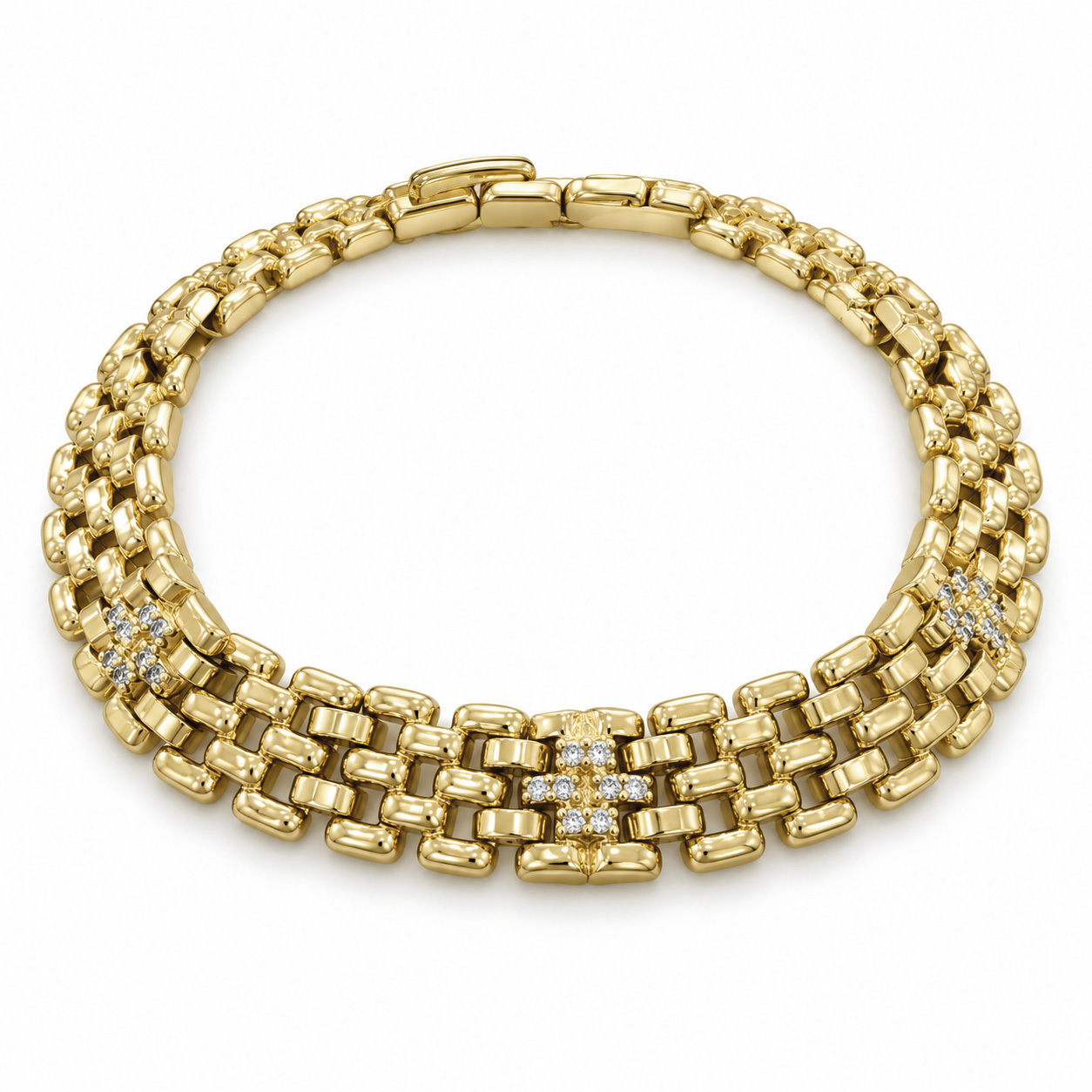 Xuping Gold Zincir Bileklik 185 × 8 mm – Model 0394