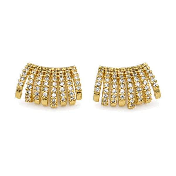 Çoklu Detaylı Gold Küpe