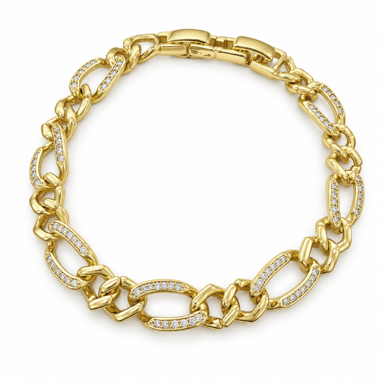 Xuping Gold Zincir Bileklik 185 × 8 mm – Model 0398